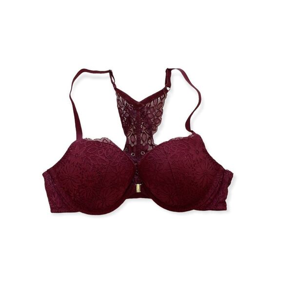 Auden burgundy lace Razorback bra 36B - Picture 1 of 10